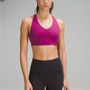 Lululemon Envital bra medium support b/c cup magenta purple size 6